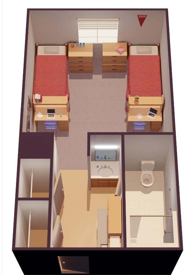 2 Person Shared Semi Suite (Housing Alumni Weekend) April 17th - 19th 2026