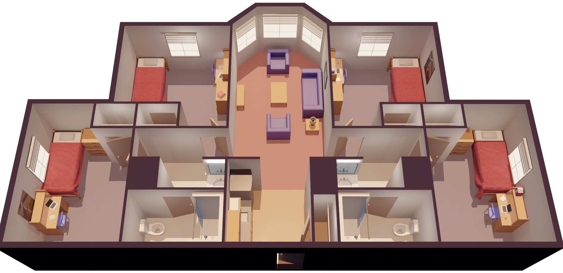 4 Person Private Suite (Housing Alumni Weekend) April 17th - 19th 2026