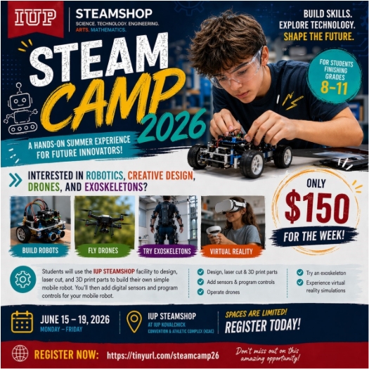 IUP STEAM CAMP June 15-19, 2026