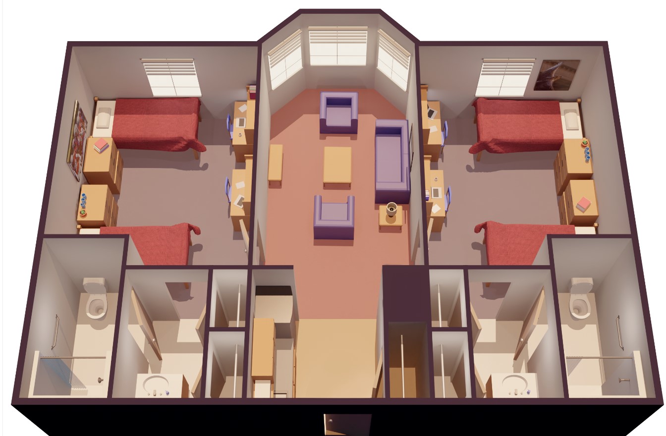 4 person shared suite (Housing Alumni Weekend) April 17th - 19th 2026